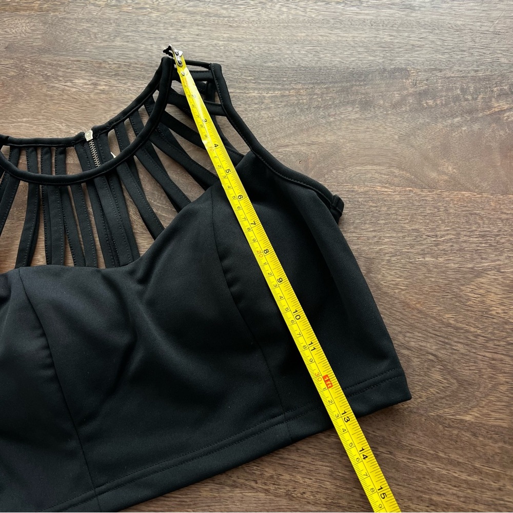 5/$40 ALT B Caged black Top size small - Picture 8 of 10